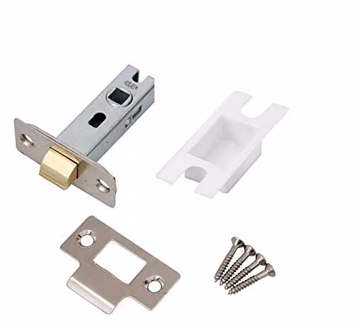 Golden Grace Tubular Mortice Latch with Dust Cap in Nickel Plated Silver