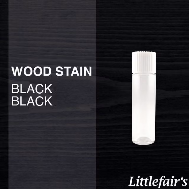 Littlefair's Water-based Wood Stain, Black, 0.015 l
