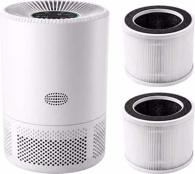 Spector Smart Air Purifier with H13 HEPA, Activated Carbon and Pre-Filter, App Control, White