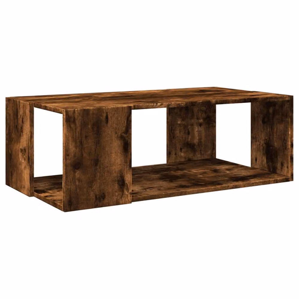 Berkfield Home Decorative Coffee Table in Smoked Oak Brown, W/D/H: 89.5 x 48 x 30 cm – 3