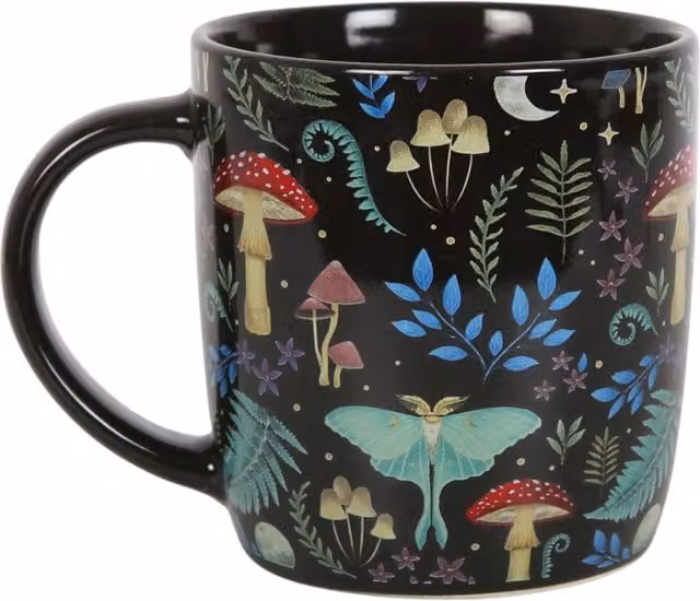 Kingsbury Gifts Floral Ceramic Mug in Multicolour and Black