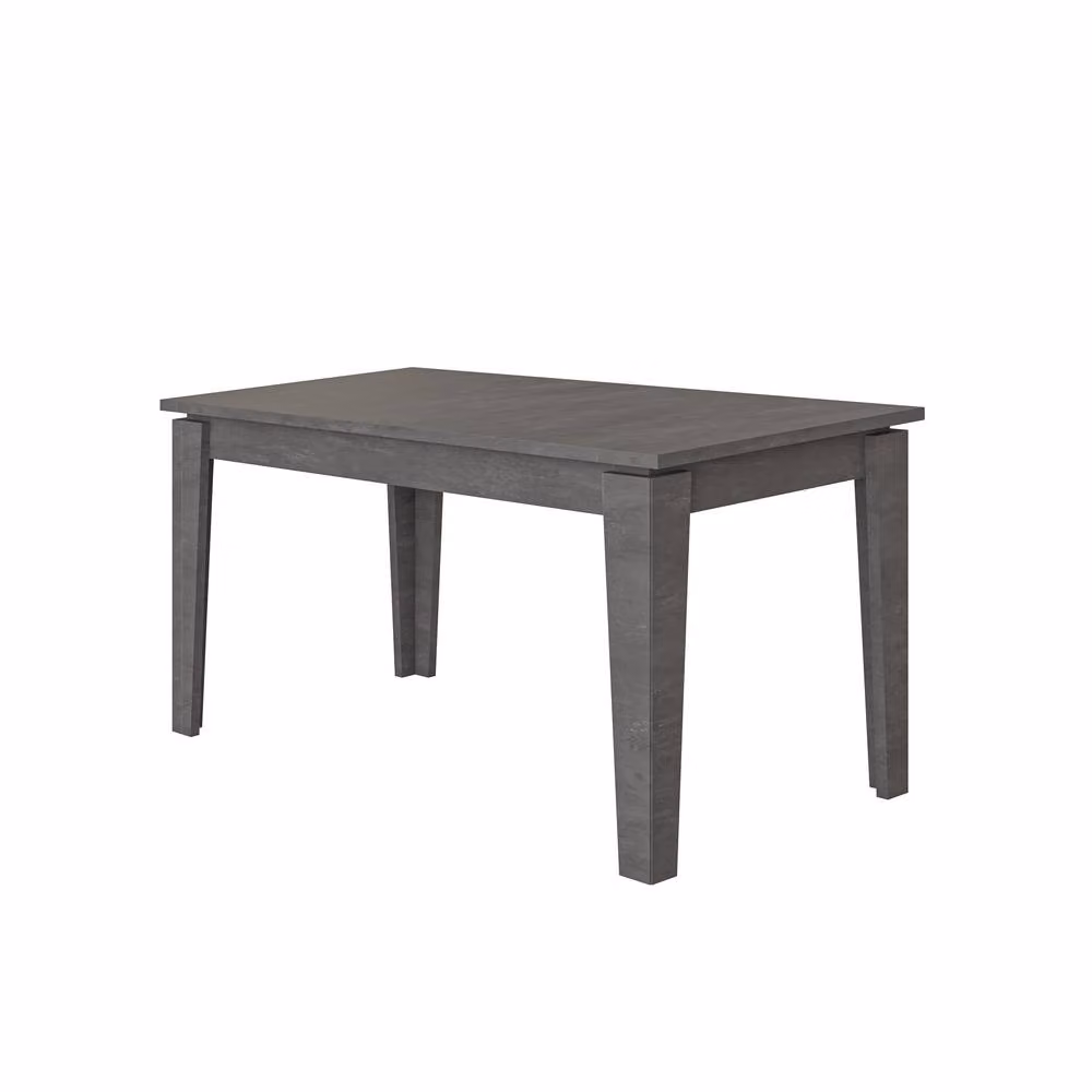 Decortie Tolmen Extendable Rectangular Wooden Dining Table in Mid Grey – 2