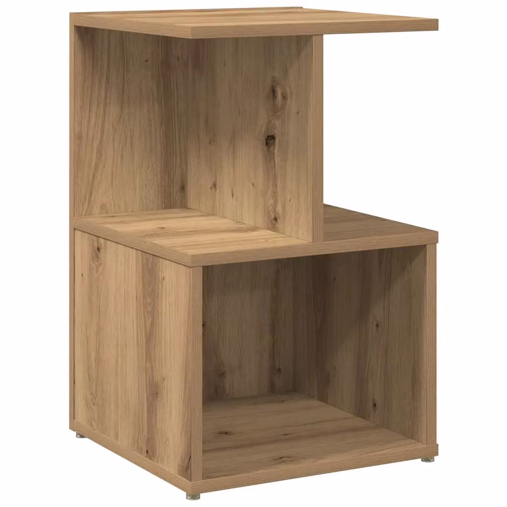 Berkfield Home Artisan Oak Bedside Cabinet in Brown, W/D/H: 35 x 35 x 55 cm – 2