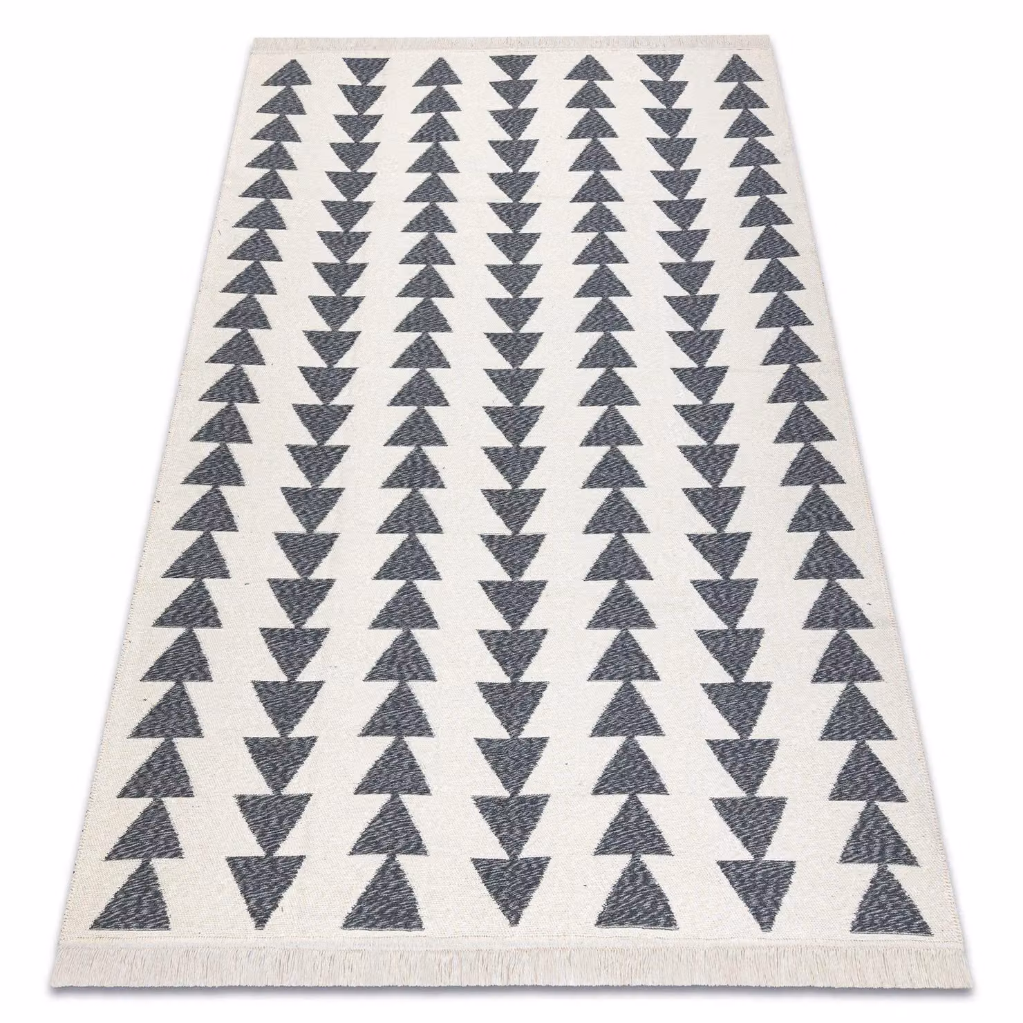 RugsX Twin Geometric Modern Rectangular Rug in Grey, W: 100 cm, L: 200 cm – 2