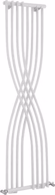 Balterley Spirit Curved Designer Radiator, White, W: 177.5 cm, H: 45 cm