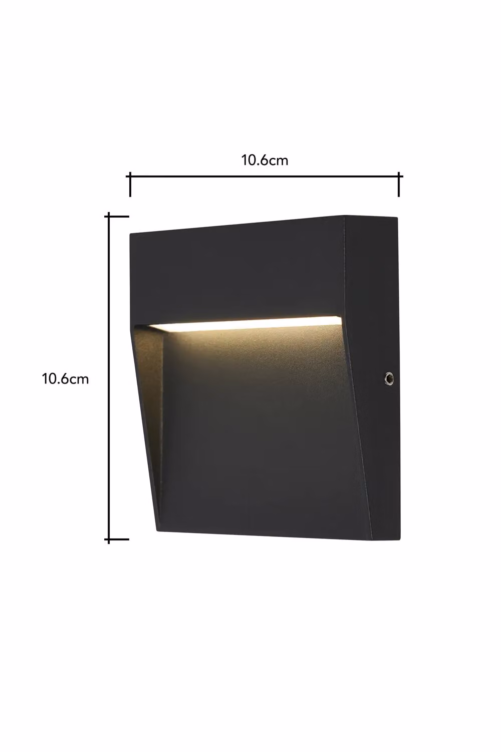 BHS Lighting Zak Square LED Outdoor Wall Light in Grey – 4