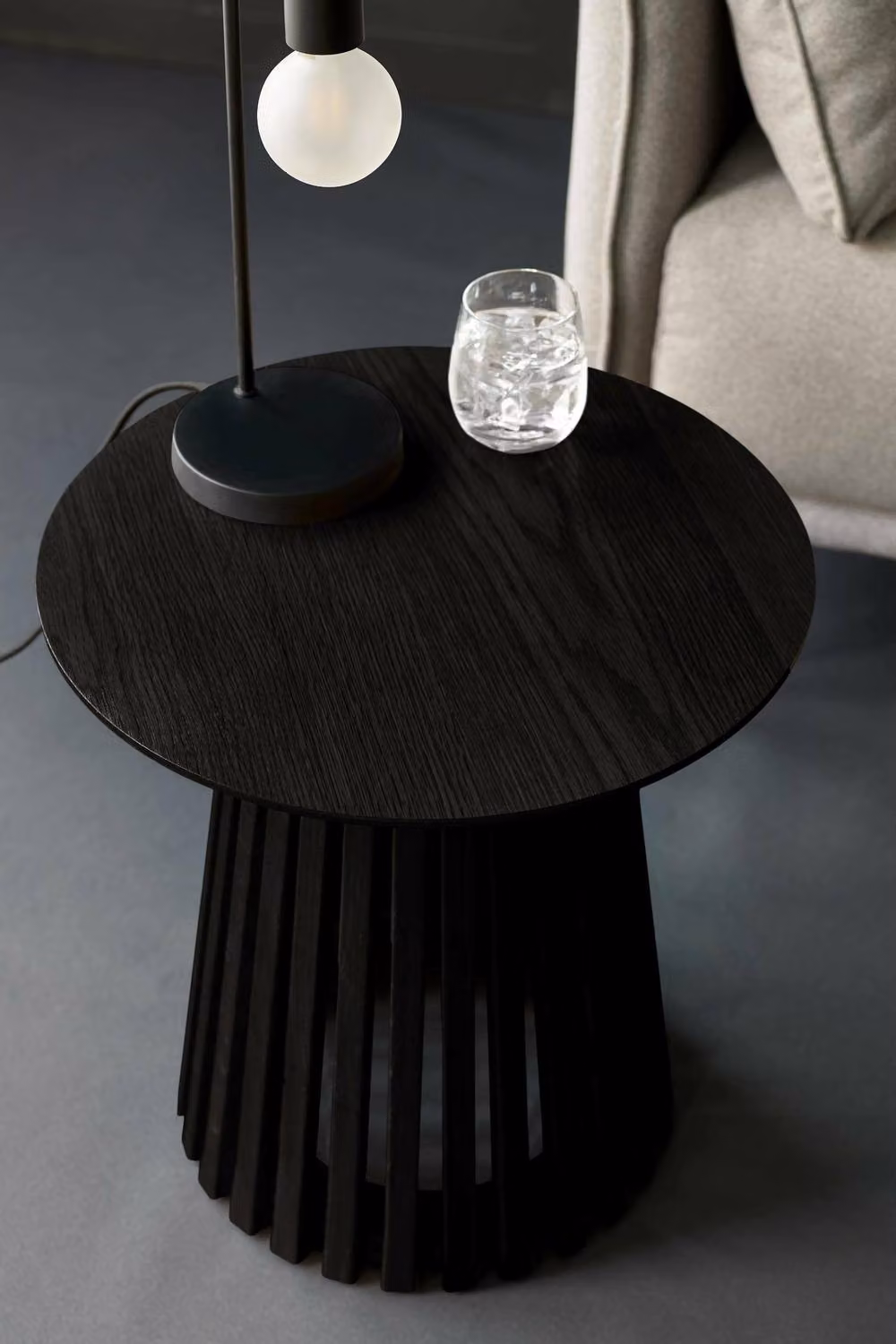 Julian Bowen Ollie Round Black Wooden Side Table – 4