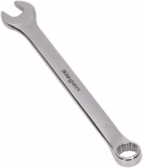 Loops Chrome Vanadium Combination Spanner, 9mm, Silver