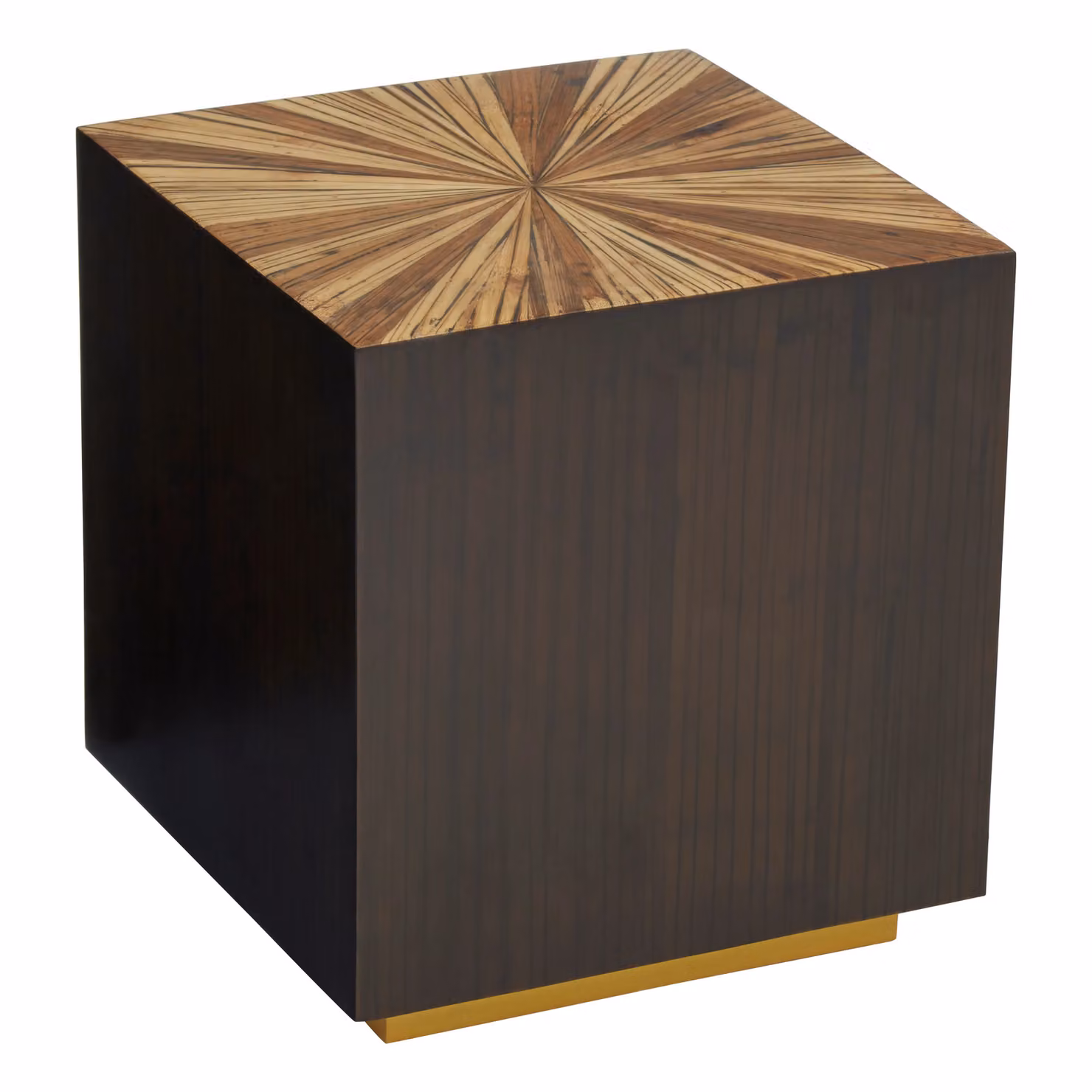 Orsina Gabelle Square Bamboo Side Table in Brown – 2