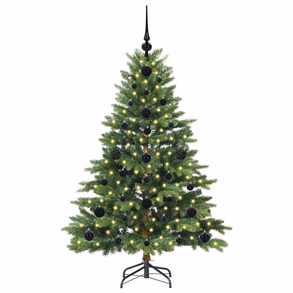 Berkfield Home Artificial Green Christmas Tree with 150 LEDs, Height: 120 cm – 3