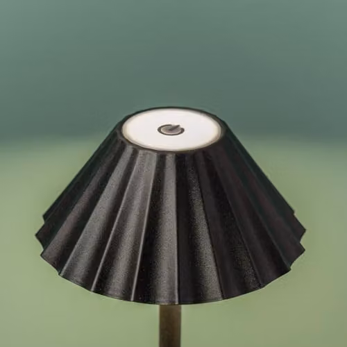 ValueLights Rechargeable LED Portable Table Lamp in Black with Warm White Dimmable Touch Control – 4