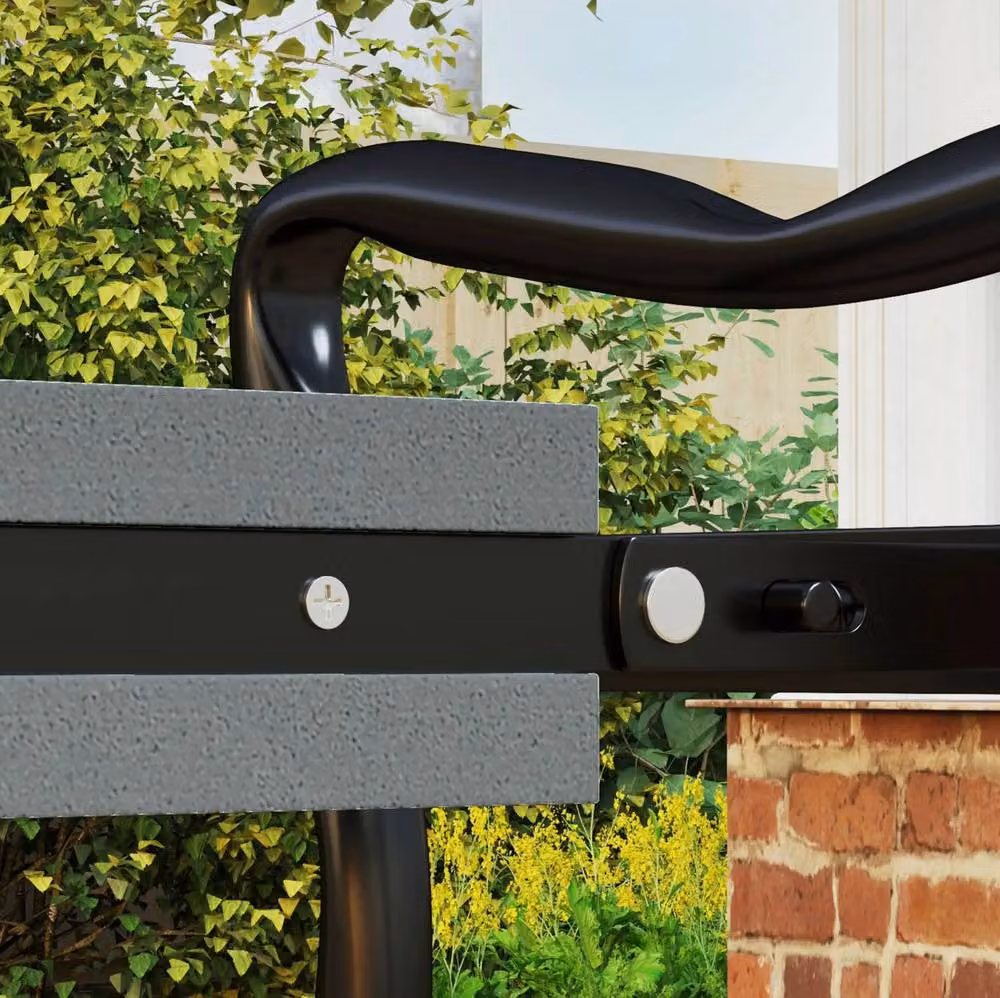 STILVORA Foldable Steel Frame Garden Kneeler Seat in Grey – 8