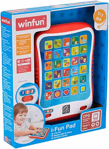 Winfun I-Fun Pad Learning Computer in White and Multicolour for Language, Reading and Music – 4