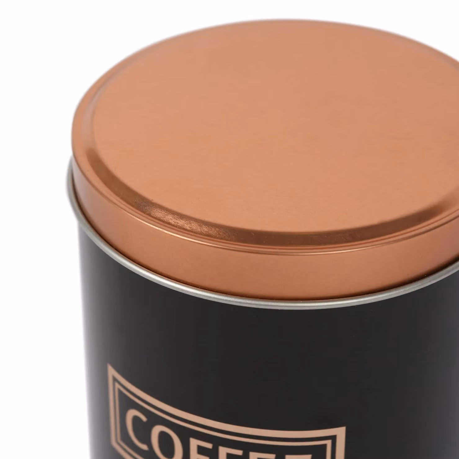 Harbour Housewares 3pc Airtight Metal Tea Coffee Sugar Canister Set in Black – 2