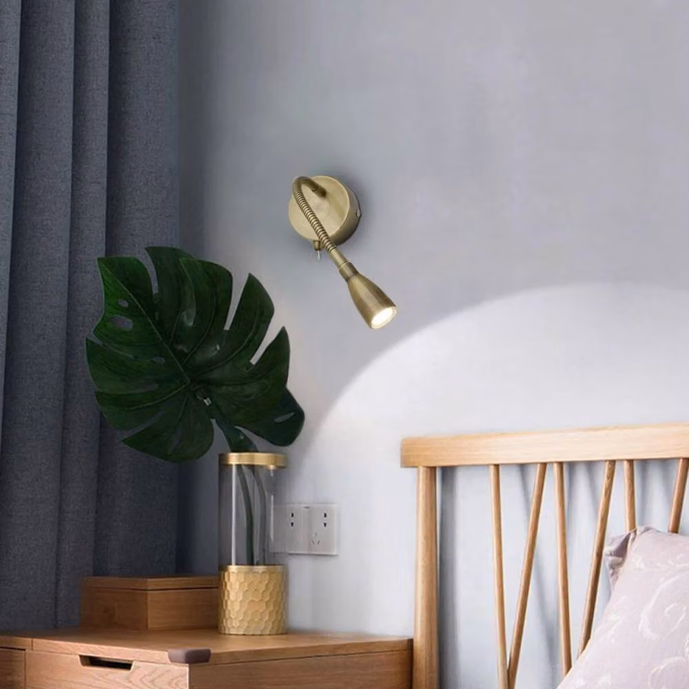 SPETLEK LED Wall Mounted Bedside Reading Light in Bronze with Cool White Light – 3