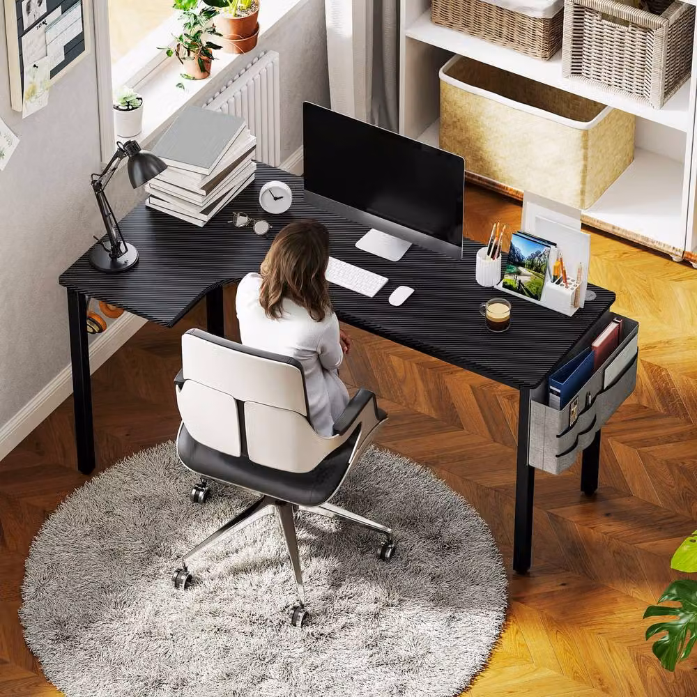 Wyld Haus Monotta L Shaped Gaming Desk, Black, W: 145 cm – 7