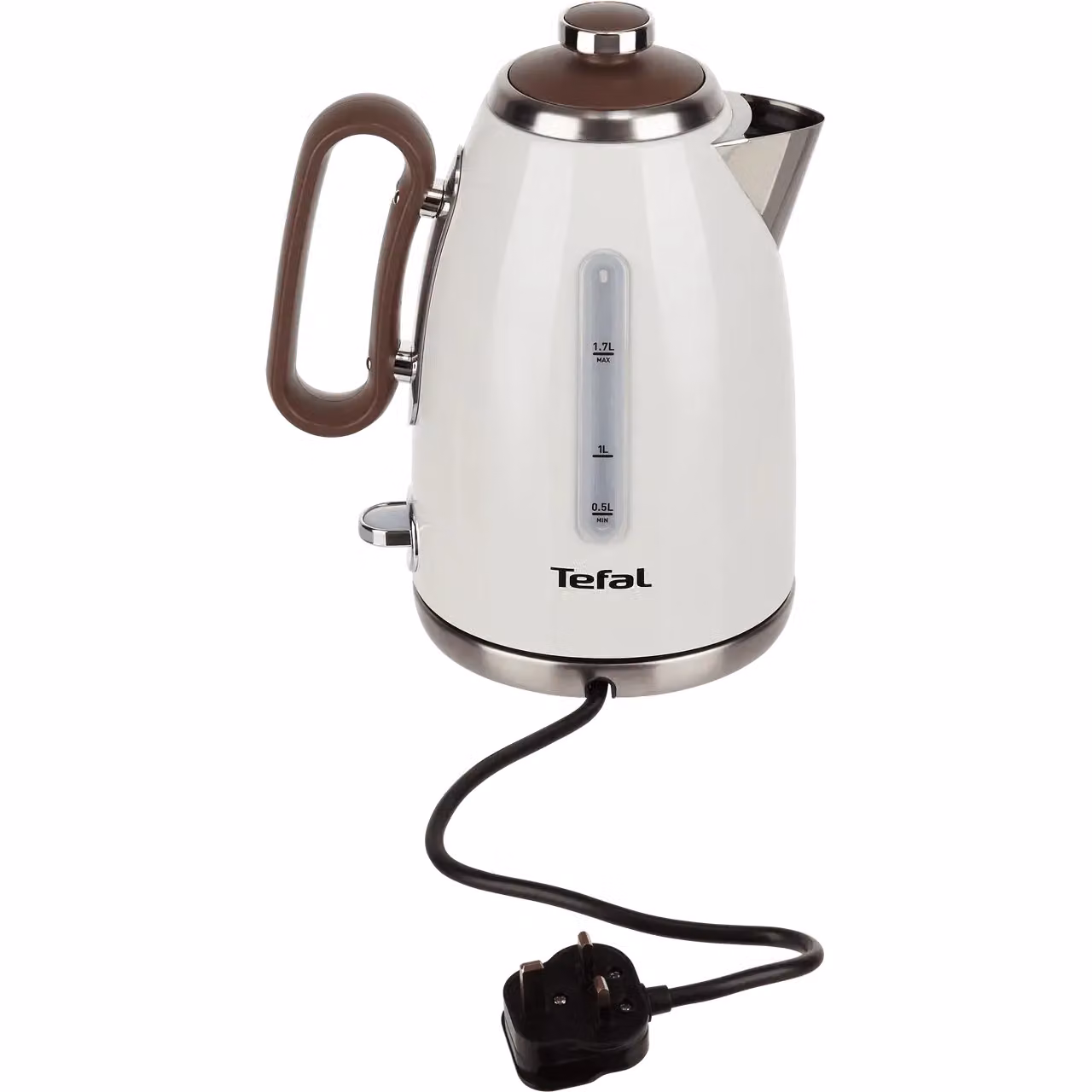 Tefal Kettle in Beige and Brown with 1.7 l Capacity and Auto Shut-off – 4