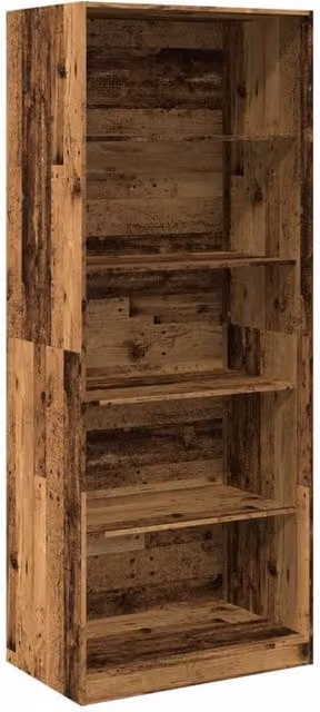Berkfield Home Old Wood Wardrobe in Brown, W/D/H: 80 x 50 x 200 cm – 1