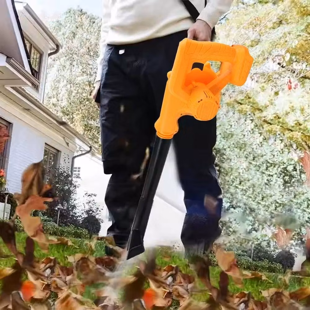 EONLION 2-in-1 Electric Cordless Leaf Blower with Rechargeable Battery, Orange – 4