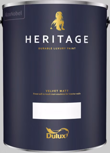 Dulux Trade Heritage Matt Dispersion Paint in Beachcomb Grey, 5 l