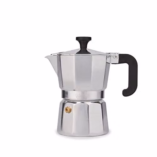 La Cafetiere Venice Aluminium Espresso Maker, Silver
