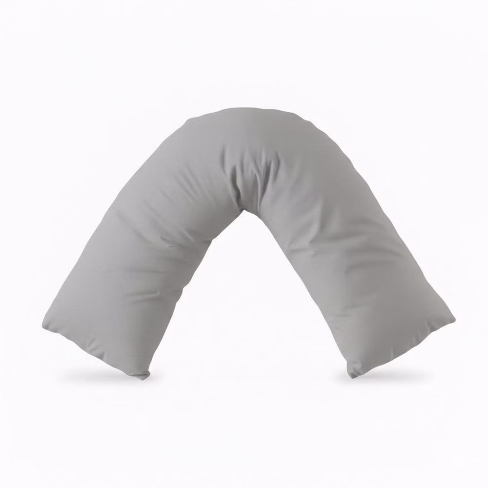 Snug City V Shape Maternity Pillowcase in Silver Grey Polycotton – 2