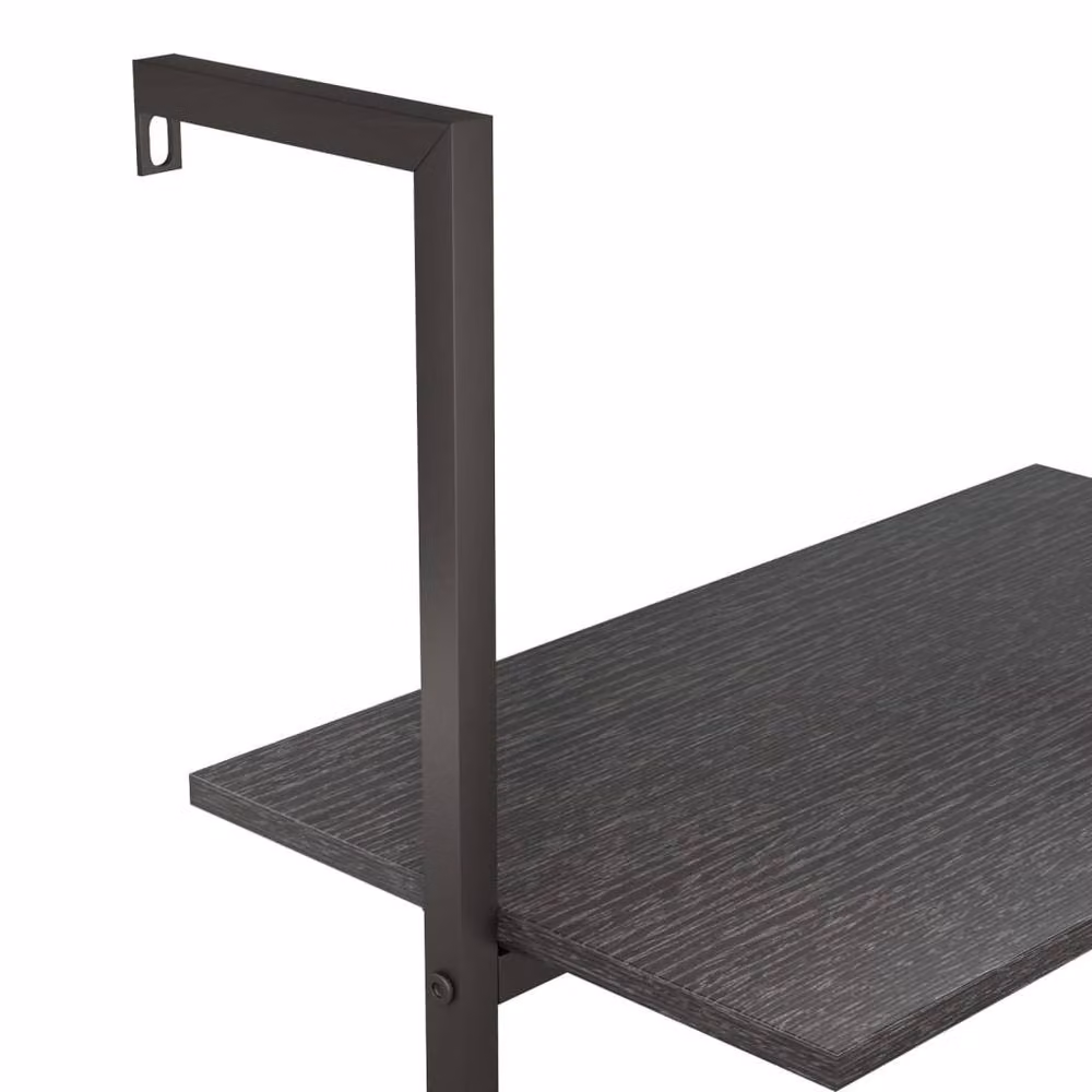Berkfield Home Practical 5-Tier Leaning Ladder Shelf, Black, W: 64 cm, D: 35 cm, H: 185 cm – 2