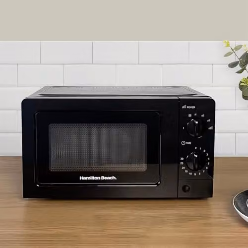 Hamilton Beach 700W Solo Countertop Microwave Oven, 20L Capacity, Black – 4