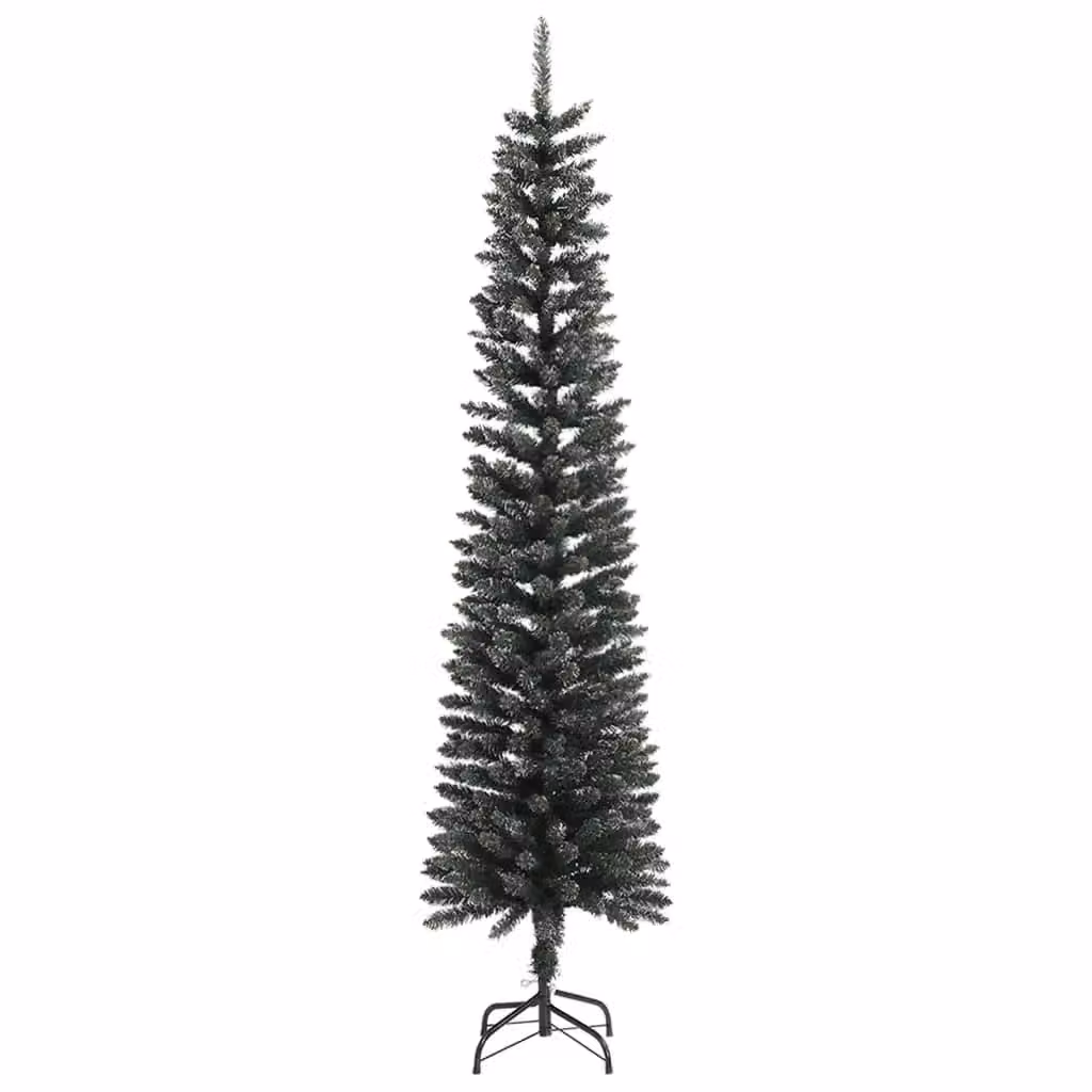 Berkfield Home Artificial Slim Christmas Tree in Green, Height: 240 cm – 2