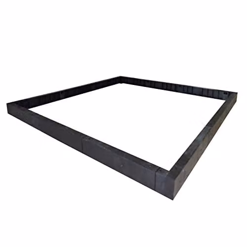 Palram Canopia Rion Greenhouse Base Kit, Black, W: 382 cm, D: 258 cm, H: 12.5 cm
