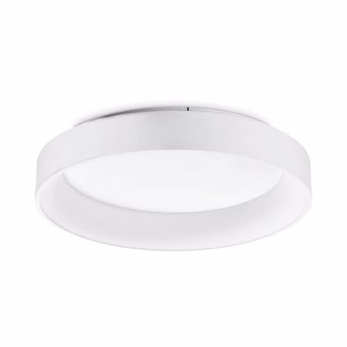 Ideal Lux Ziggy Round 60cm Integrated LED Semi Flush Ceiling Light, White, 3000K Warm White