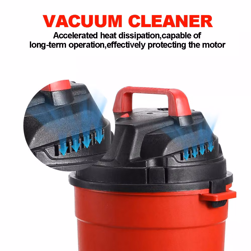 VOGREX Wet and Dry Bagless Cylinder Vacuum Cleaner, 15L, Red and Black – 4