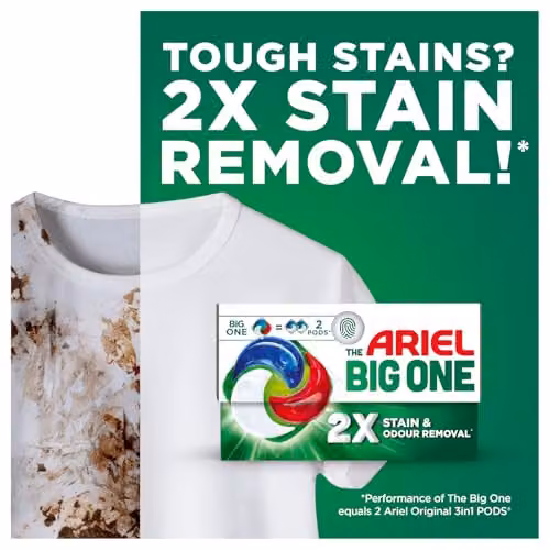 Ariel The Big One Original Laundry Detergent Capsules, 40 Washes – 4