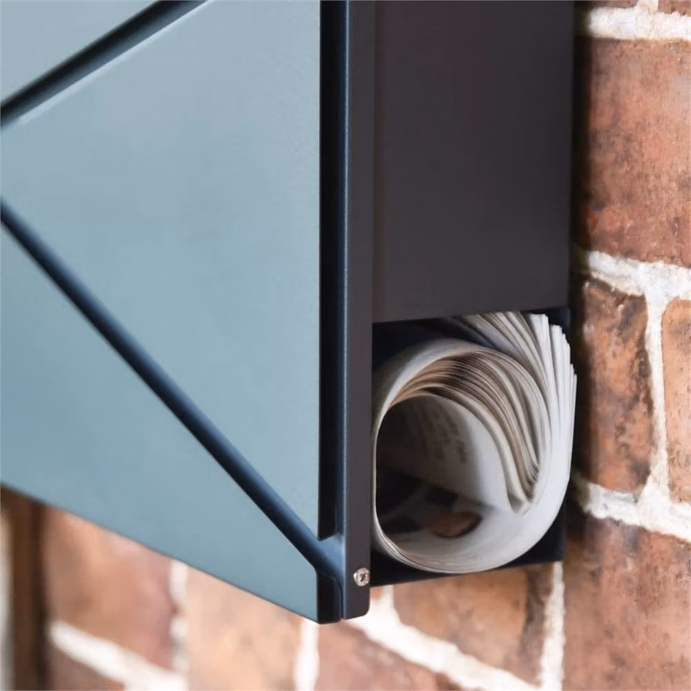 SPETLEK Grey Wall Mounted Lockable Post Letter Box – 2
