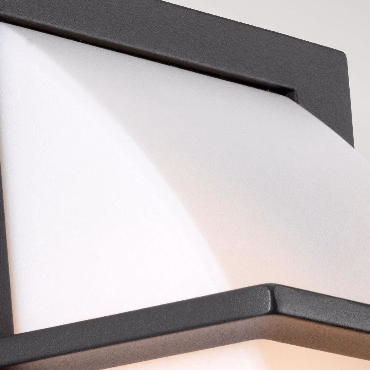 Netlighting Sven 1 Light Wall Lantern in Grey with Graphite Finish, IP65 Rated, E27 – 2