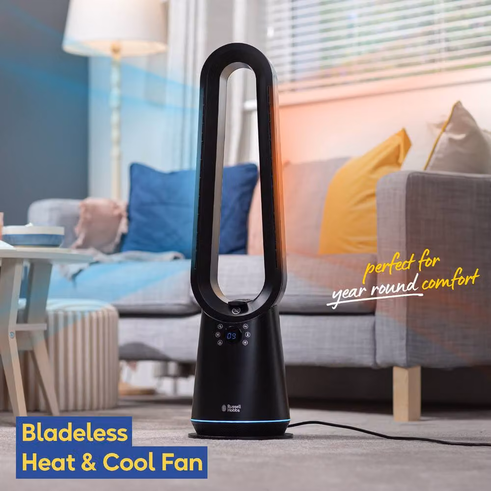 Russell Hobbs 2000W Bladeless Cooling Fan and Heater with Remote Control and Timer in Black, RHBHC2030B – 3