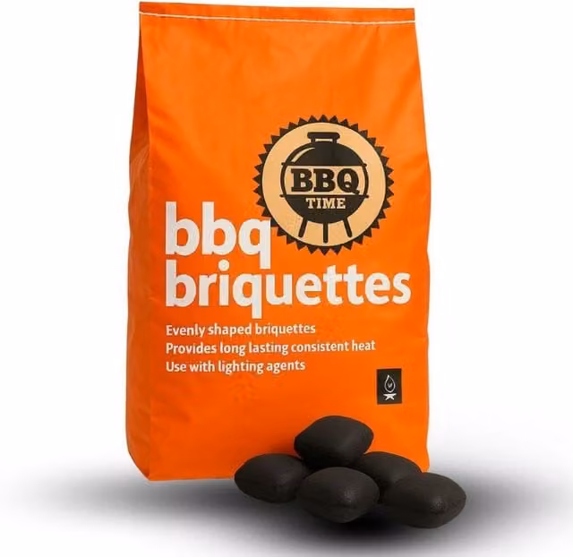 BBQ Time Black Charcoal Briquettes