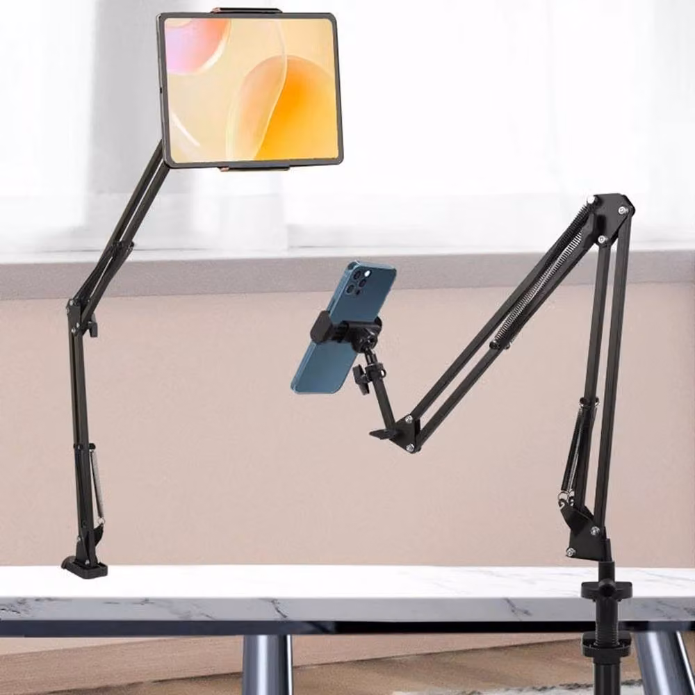 NESTLUNE 360 Degree Lazy Phone and Tablet Holder Bed Desk Stand Mount, Black – 2