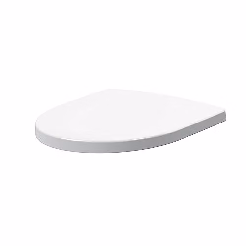 nuie NCG399 Round Soft Close Top Fix Wrapover Toilet Seat, White, Width: 43.8 cm