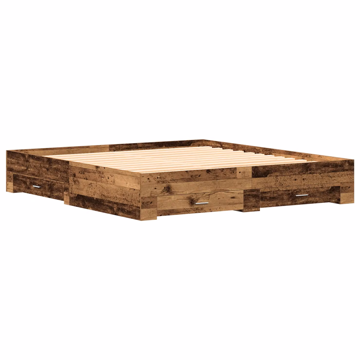 Berkfield Home Bed Frame with Drawers, Brown, W/D/H: 180 x 200 cm – 2