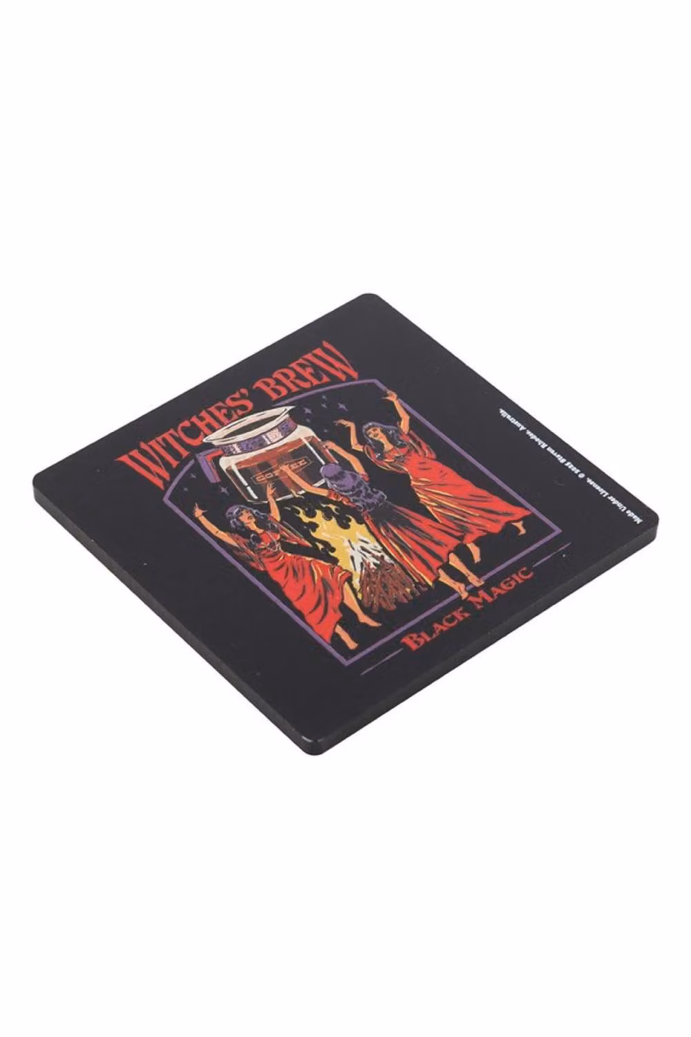 KDMD Witches' Brew Coffee Coaster by Steven Rhodes in Black – 3