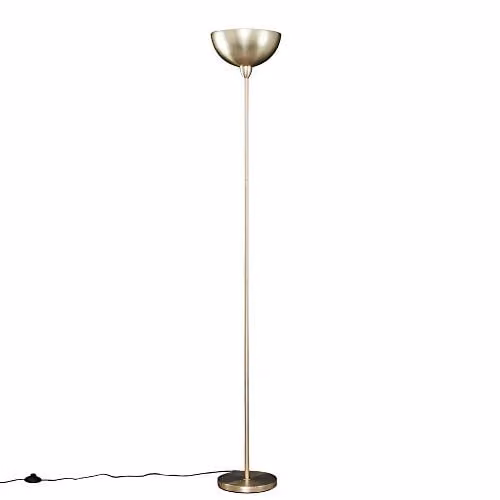 MiniSun Modern Gold Dome Uplighter Floor Lamp