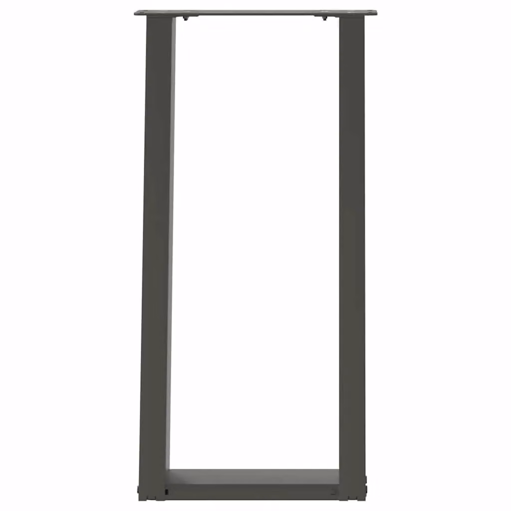 Berkfield Home U-Shaped Console Table Legs, 2 Pieces, Anthracite Black Steel, W: 28 cm, H: 72.5 cm – 3