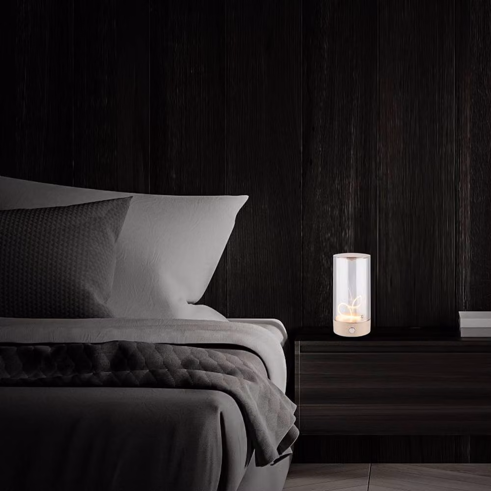 Briloner Beige LED Wireless Table Lamp with Touch Control and Warm White Light, H 14.5 x W 7 x D 7 cm – 5