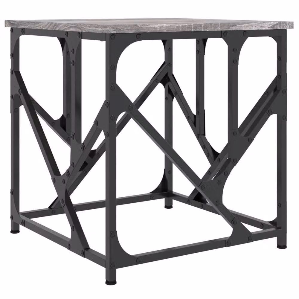 Berkfield Home Grey Sonoma Decorative Coffee Table, W/D/H: 45 x 45 x 47.5 cm – 3
