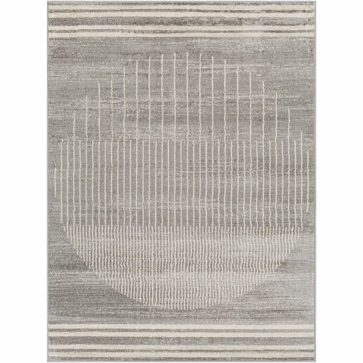 Livabliss Floransa Geometric Modern Rug in Mid Grey, Brown and Ivory, W: 160 cm, D: 215 cm – 2