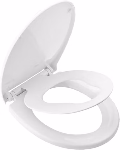 Smartbies 2-in-1 Family Toilet Seat with Soft Close Function in White – 1