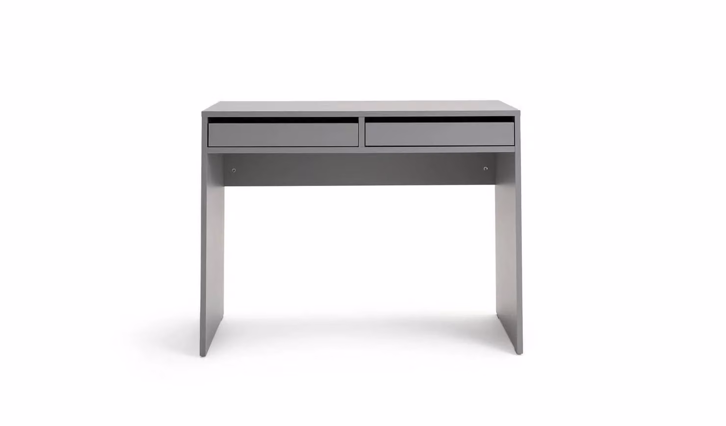 Pepper 2 Drawer Writing Desk in Grey Modern Home Office Furniture
