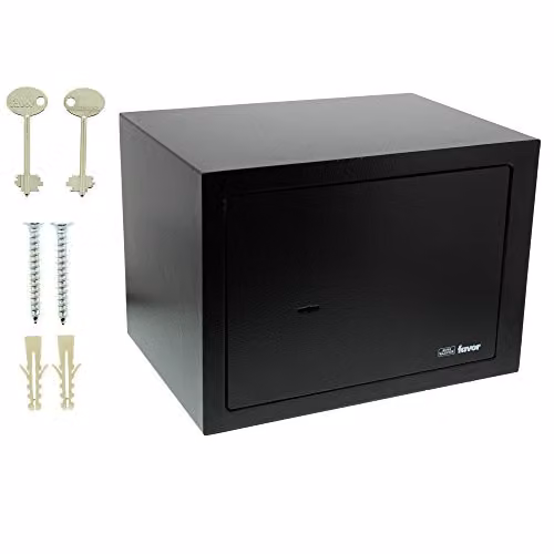 Burg-Wächter FAVOR S 5 K Home Safe, Black, H x W x D: 25.0 x 35.0 x 25.0 cm – 3