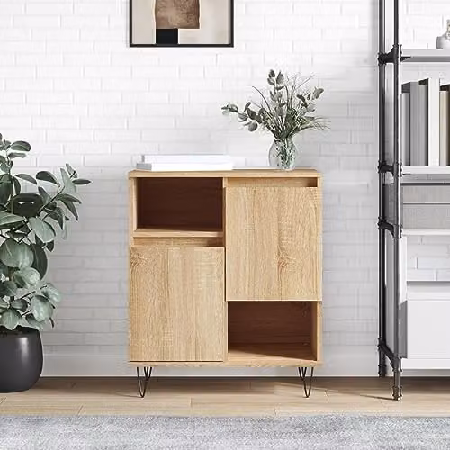 vidaXL Sonoma Oak Sideboard in Brown, W: 60 cm, D: 35 cm, H: 70 cm – 2